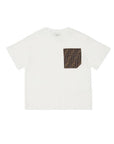 T-shirt bianca con taschino logato FF Fendi