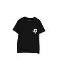 T-shirt nera con patch in cotone Givenchy