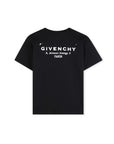T-shirt nera con stampa logo Givenchy