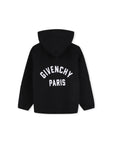 Felpa nera con zip e patch logo Givenchy