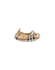 Scarpa culla beige con fantasia check Burberry