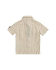 Camicia mezza manica beige Stone Island