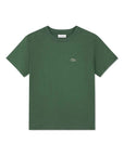 T-shirt verde con patch logo classico Lacoste