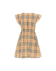 Abito beige con stampa check Burberry