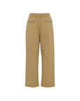 Pantalone beige cargo con dettagli logo Boss