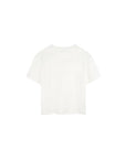 T-shirt bianca con logo cucito Lanvin