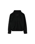 Felpa nera con tasca in similpelle Lanvin