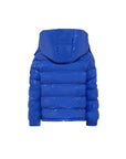 Giubbino Maya blu con dettaglio patch Moncler