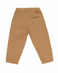 Pantalone beige con dettagli logo Manuel Ritz