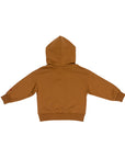 Felpa marrone con dettaglio militare e logo Manuel Ritz