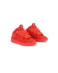 Scarpe rosse con dettagli logo Lanvin