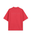 Polo rossa con dettagli logo Lanvin
