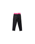 Leggings nero con dettagli logo fuxia Off-White