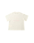 T-shirt bianca con logo cucito Fendi