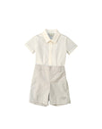 Completo camicia e bermuda grigio Fendi