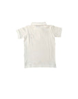 Polo bianca con dettaglio logo Stone Island