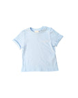 T-shirt azzurra con stampa logo Givenchy