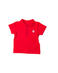 Polo rossa con logo Timberland cucito