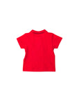 Polo rossa con logo Timberland cucito