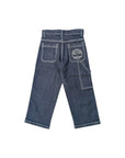 Jeans blu con logo cucito Timberland