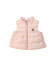 Smanicato Hiva rosa con patch logo Moncler