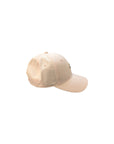 Cappello con visiera rosa con patch logo Moncler