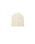 Cappello bianco in filo con dettaglio orso cucito Nanan