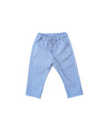 Pantalone azzurro con dettaglio logo cucito Atipico