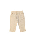 Pantalone beige con dettaglio logo cucito Atipico