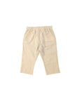Pantalone beige con dettaglio logo cucito Atipico