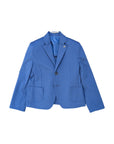Giacca blu con dettaglio logo Atipico
