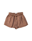 Pantaloncino marrone con bottoni Lulù