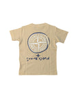 T-shirt beige con dettagli stampe Stone Island