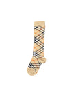 Calzini beige con stampa check Burberry