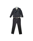 Completo nero giacca e pantalone Colori Chiari