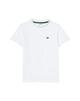 T-shirt bianca con patch logo classico Lacoste