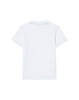 T-shirt bianca con patch logo classico Lacoste