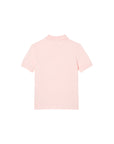 Polo rosa con patch logo Lacoste