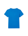 T-shirt blu con patch logo classico Lacoste