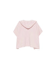 Mantella reversibile rosa con logo a intarsio FF Fendi