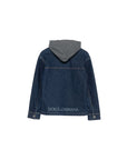 Giubbino di jeans con dettagli logo Dolce & Gabbana
