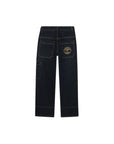 Jeans blu con logo cucito Timberland