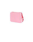 Pochette in gomma rosa con logo Sundek a contrasto