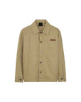 Camicia beige con dettaglio logo cucito Givenchy