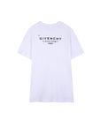 Abito bianco con stampa logo Givenchy