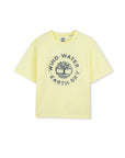 T-shirt gialla con stampa in rilievo Timberland