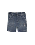 Bermuda di jeans blu con dettagli logo Timberland