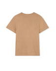 T-shirt beige stampa logo classico Timberland