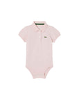 Body rosa con patch logo Lacoste
