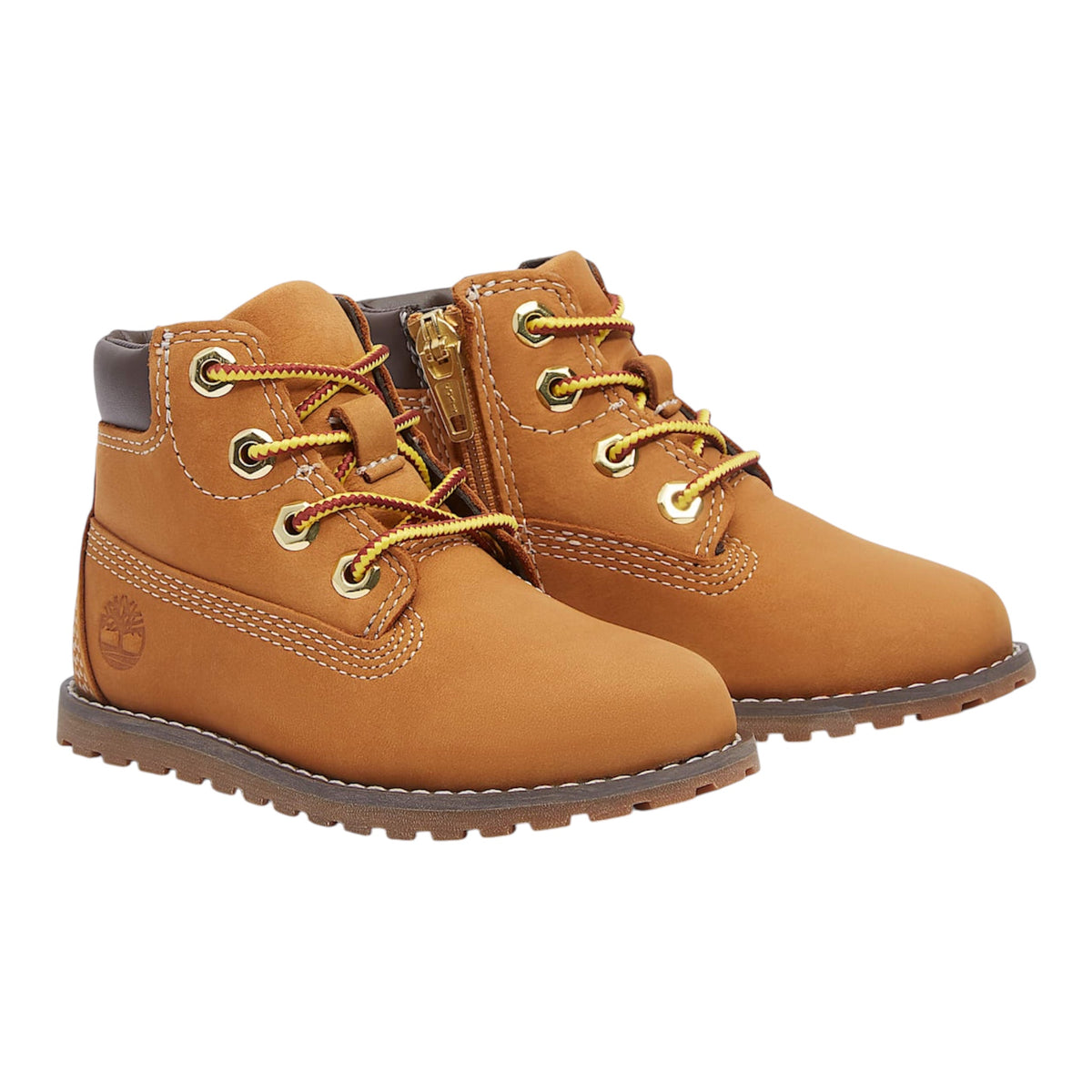 Stivali beige con logo Timberland laterale